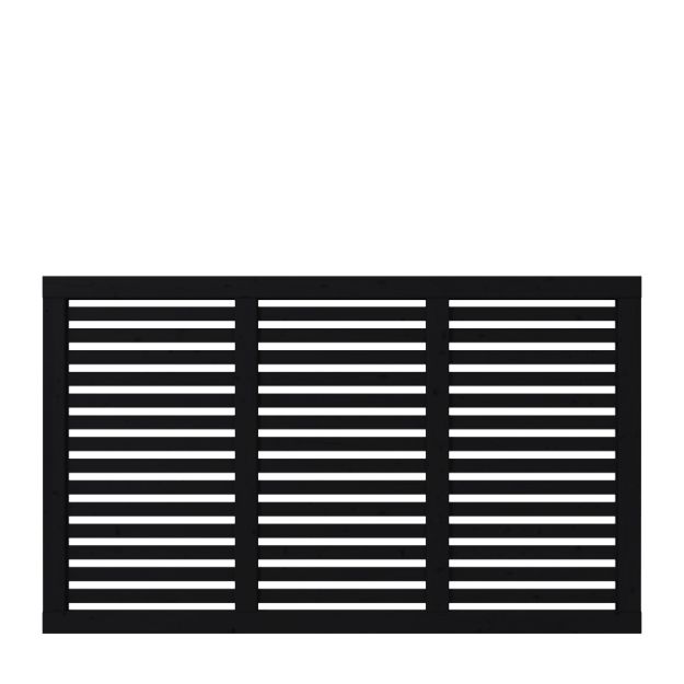 Image de Plus Harmoni Zaun schwarz 180 x 107 cm