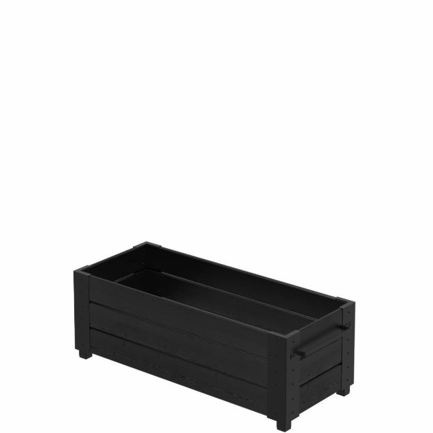Bild von Plus Cubic Blumenkasten 120 x 50 x 45 cm schwarz-schwarz