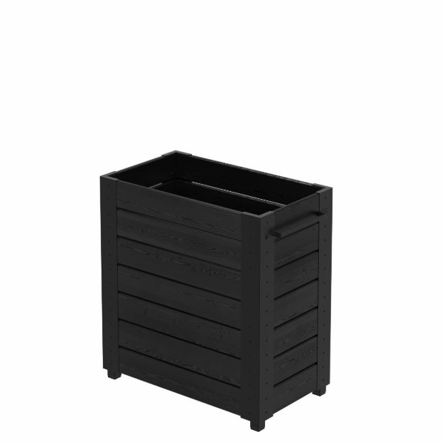 Immagine di Plus Cubic Blumenkasten 87 x 50 x 95 cm schwarz-schwarz