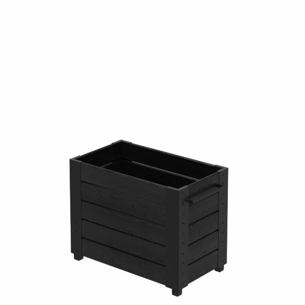 Immagine di Plus Cubic Blumenkasten 87 x 50 x 67 cm schwarz-schwarz
