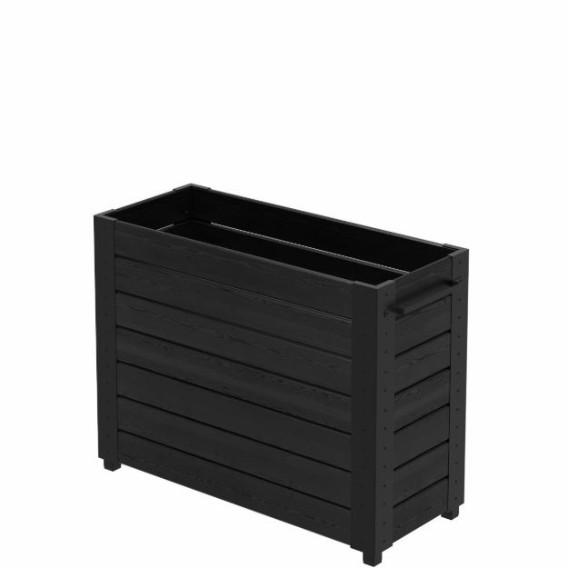 Image de Plus Cubic Blumenkasten 120 x 50 x 92 cm schwarz-schwarz