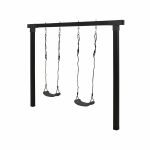 Bild von Plus Cubic Schaukelgestell mit 2 Schaukeln 268 x 9 x 209 cm schwarze Edition