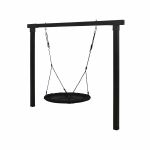 Bild von Plus Cubic Schaukelgestell mit Schaukelnest 268 x 9 x 209 cm schwarze Edition