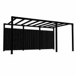 Bild von Plus Arcade Pergola Freistehend mit Sichtschutz Modell 6 - 486 x 257 x 217 cm