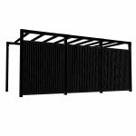 Bild von Plus Arcade Pergola Freistehend mit Sichtschutz Modell 6 - 486 x 257 x 217 cm