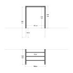 Immagine di Plus Arcade Pergola Hausanschluss Modell 1 - 198 x 149 x 217 cm