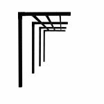 Bild von Plus Arcade Pergola Hausanschluss Modell 2 - 575 x 149 x 217 cm