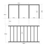 Bild von Plus Arcade Pergola Freistehend Modell 5 - 486 x 257 x 217 cm