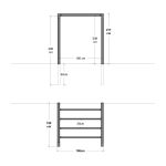 Immagine di Plus Arcade Pergola Hausanschluss Modell 3 - 198 x 189 x 217 cm